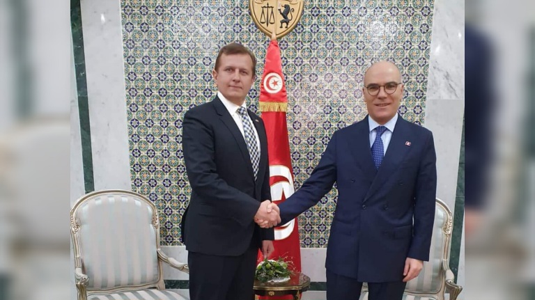 وزير الخارجية يستقبل سفير أوكرانيا بتونس