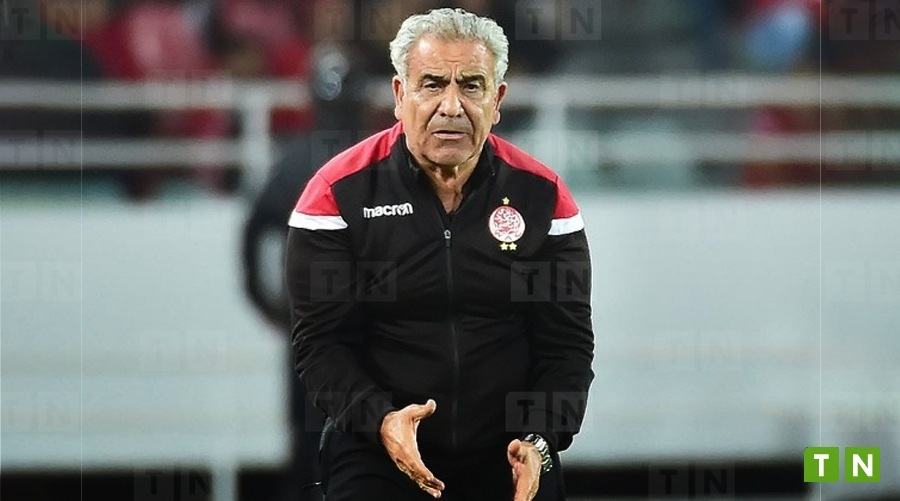 تونس : فوزي البنزرتي يغيب عن مقعد بدلاء الوداد أمام الفتح