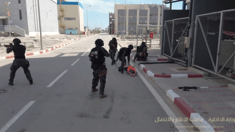 Exercices de simulation d'attentats terroristes simultanés à Tunis