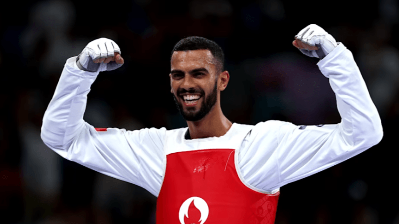 JO-Paris: Firas Katoussi, champion olympique de taekwondo (-80kg)