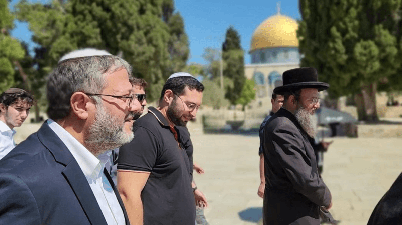 بن غفير من الأقصى: سياستنا السماح لليهود بالصلاة في المسجد