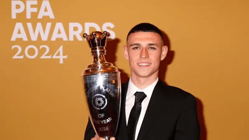 Premier League: Phil Foden, joueur de l’année