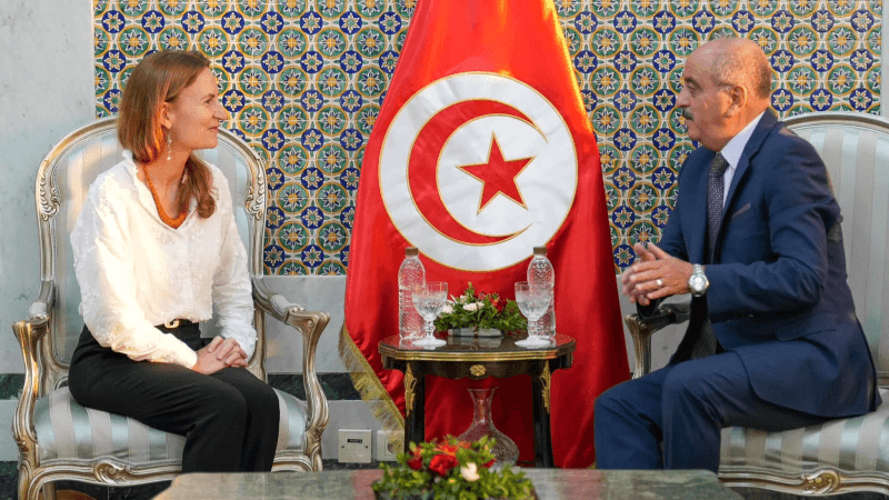 Le chef de la diplomatie reçoit l'ambassadrice de France en Tunisie