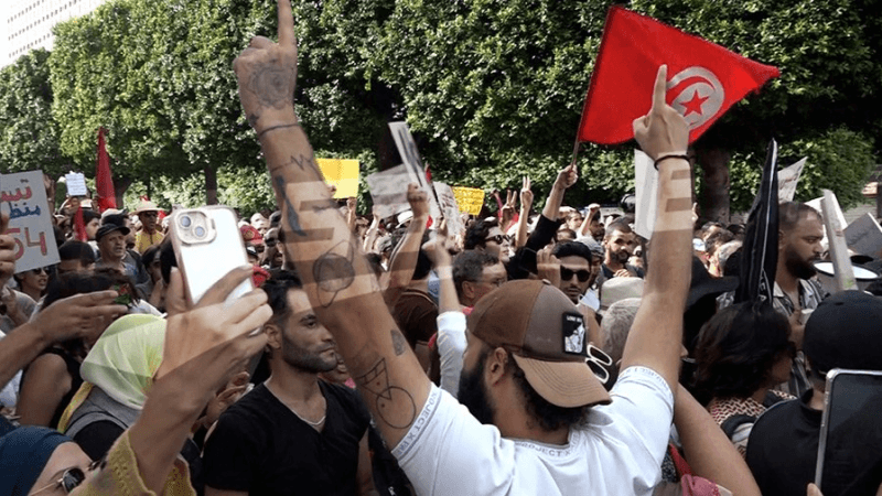 Tunis: Manifestation contre l'amendement de la loi électorale