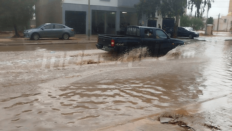 Tataouine : Les pluies perturbent la circulation