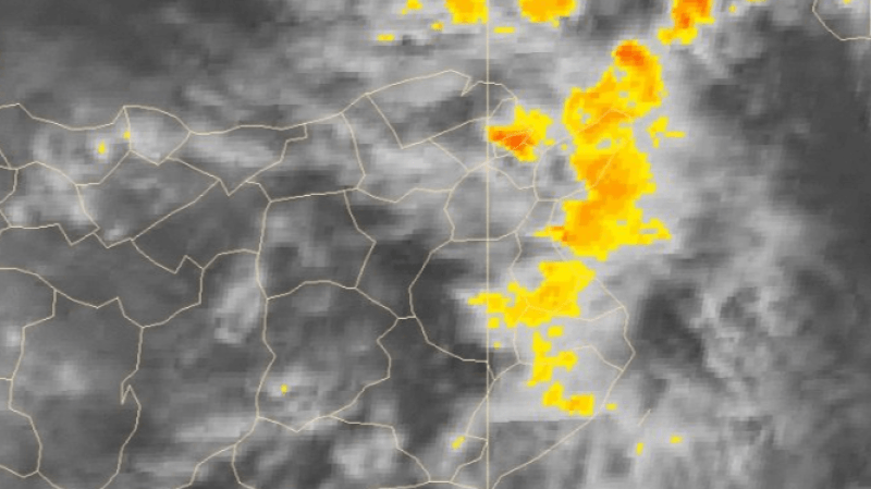 خلايا رعدية وممطرة ببعض المناطق هذه الليلة