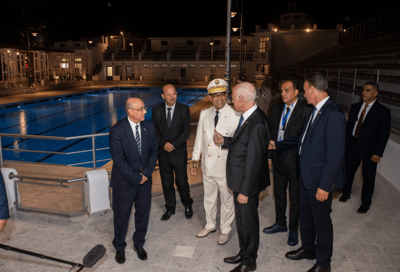 Kaïs Saïed rouvre la piscine municipale du Belvédère