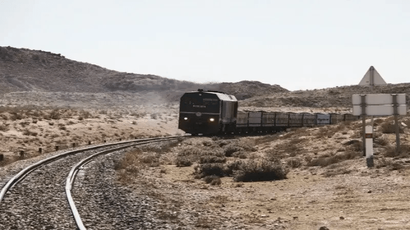 Évolution du transport de phosphate par train