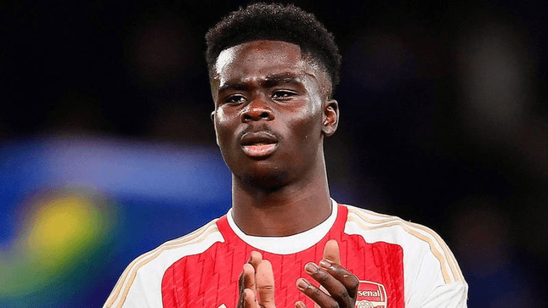 Arsenal: Bukayo Saka out jusqu'en mars 2025