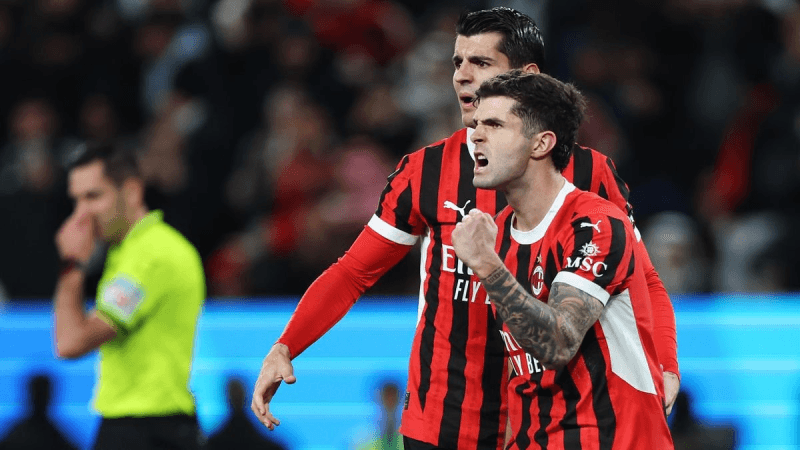 Supercoupe d'Italie: l'AC Milan rejoint l'Inter en finale