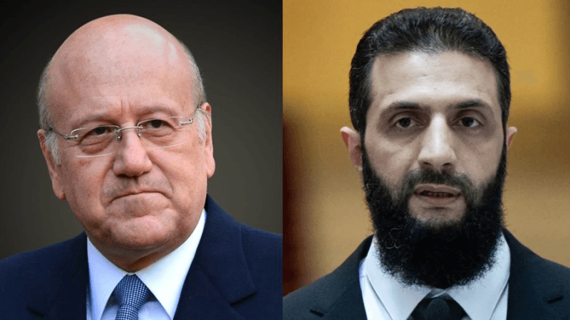 Liban - Syrie: Rencontre entre Mikati et Al-Sharaa...