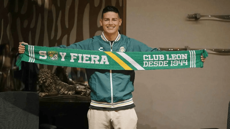 James Rodriguez à Leon, adversaire de l'Espérance au Mondial des clubs