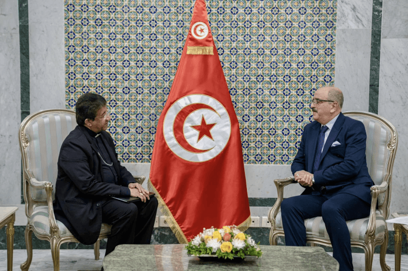 Nafti reçoit le nonce apostolique du Vatican en Tunisie