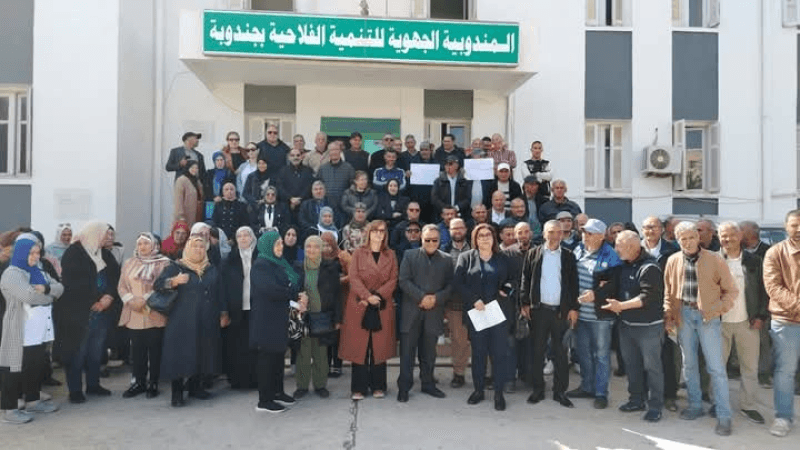 جندوبة: وقفة احتجاجية لأعوان وإطارات مندوبية التنمية الفلاحية