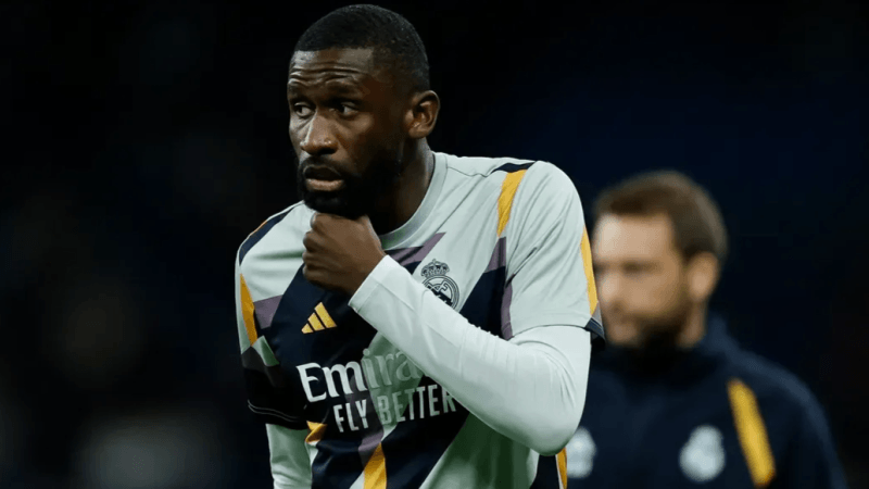 ريال مدريد: روديغر مهدد بالغياب الطويل