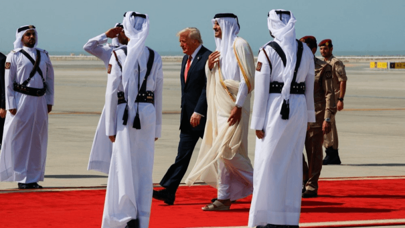ثاني محطة في جولته الخليجية.. ترامب يصل إلى قطر