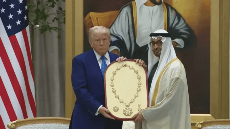 محمد بن زايد يمنح ترامب 'وسام زايد'
