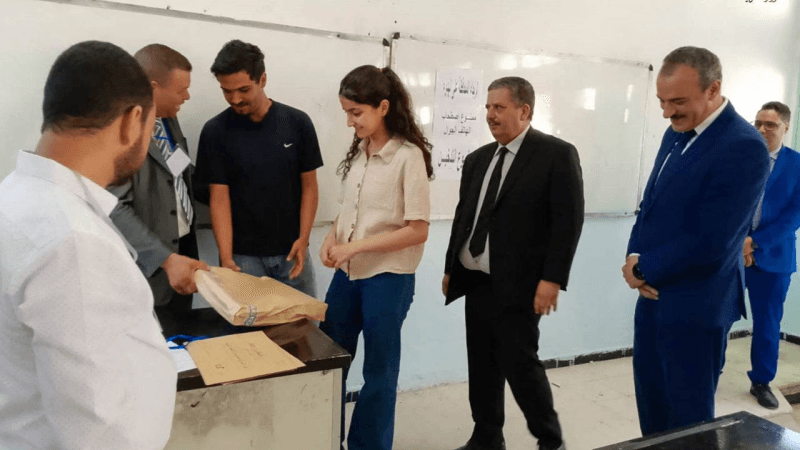 باكالوريا.. وزير التربية يتابع سير الامتحانات بمعهد في التضامن