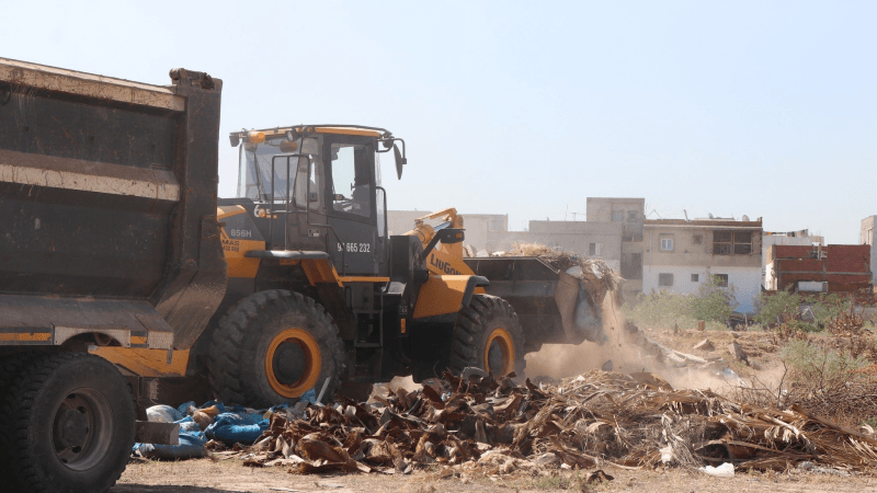 انطلاق عملية رفع نفايات الهدم والبناء بولاية أريانة