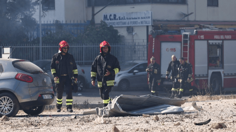 Explosion dans une station-essence à Rome...