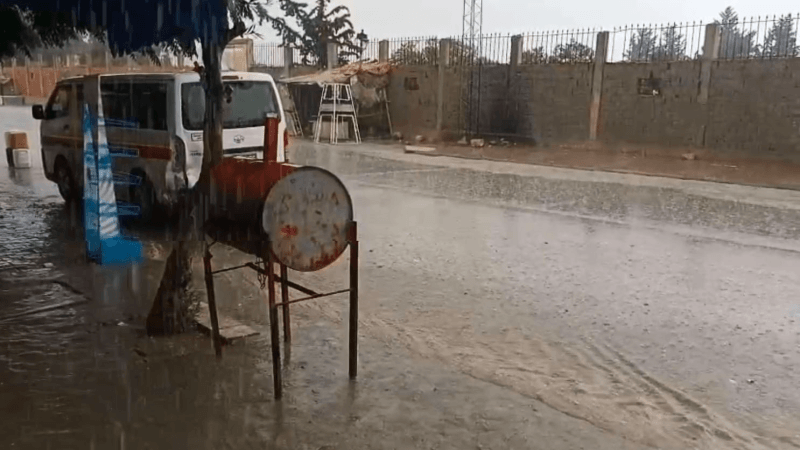 سحب رعدية وأمطار غزيرة في سليانة