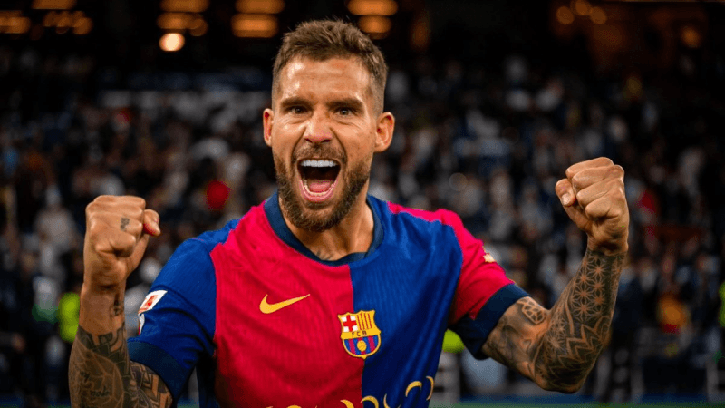 نجم دفاع برشلونة في النصر السعودي