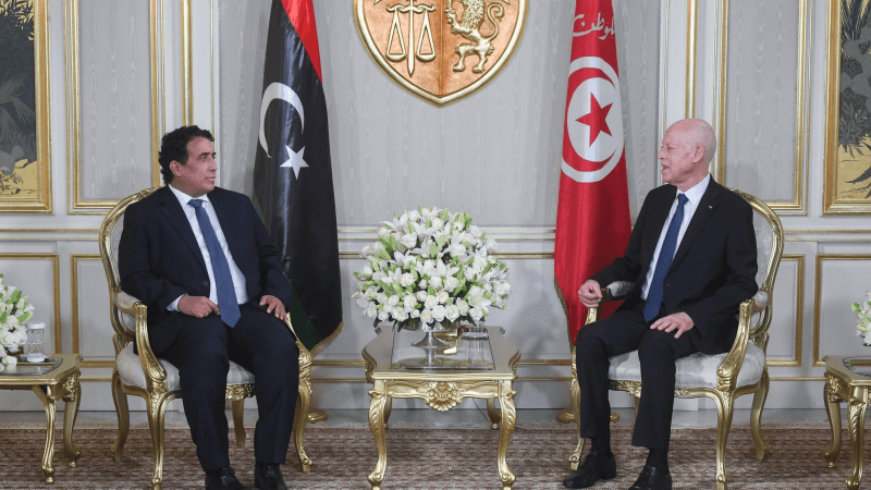 ترابط مصالح تونس وليبيا في لقاء رئيس الجمهورية بمحمد يونس المنفي