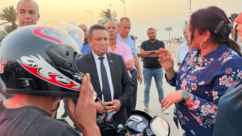 حملة تحسيسية بمخاطر عدم ارتداء الخوذة بجربة