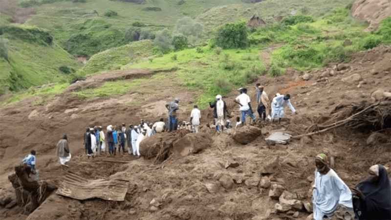 شخص واحد ينجو من انهيار أرضي قتل سكان قرية بأكملها في السودان