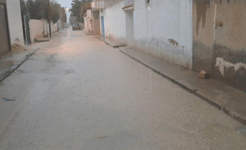 أمطار غزيرة في القصرين