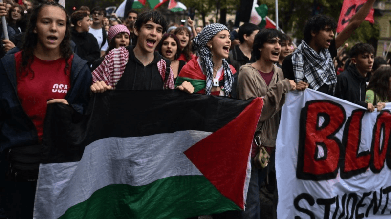 تظاهرات وإضرابات في إيطاليا ضد الإبادة في غزة