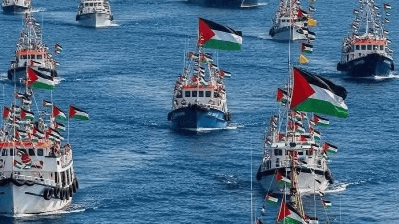 9 سفن من أسطول الصمود تمّ اعتراضها إلى حدّ الآن