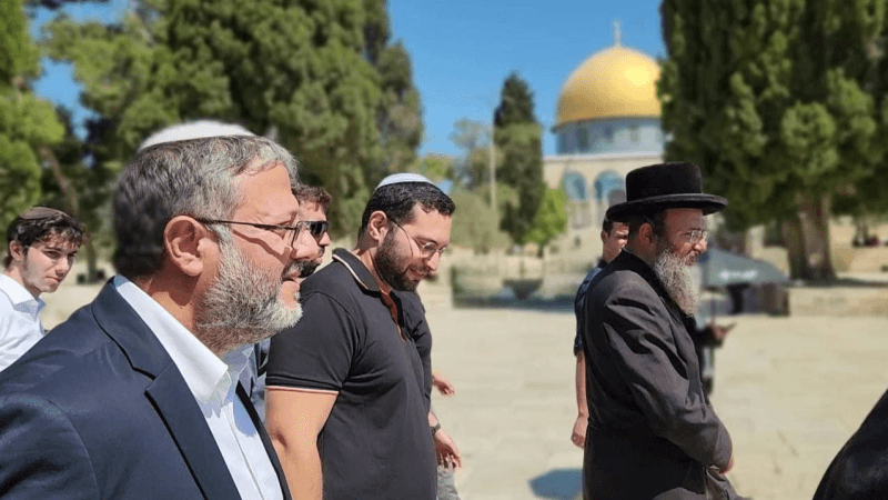 Al-Aqsa : L’extrémiste sioniste Ben Gvir envahit l’esplanade