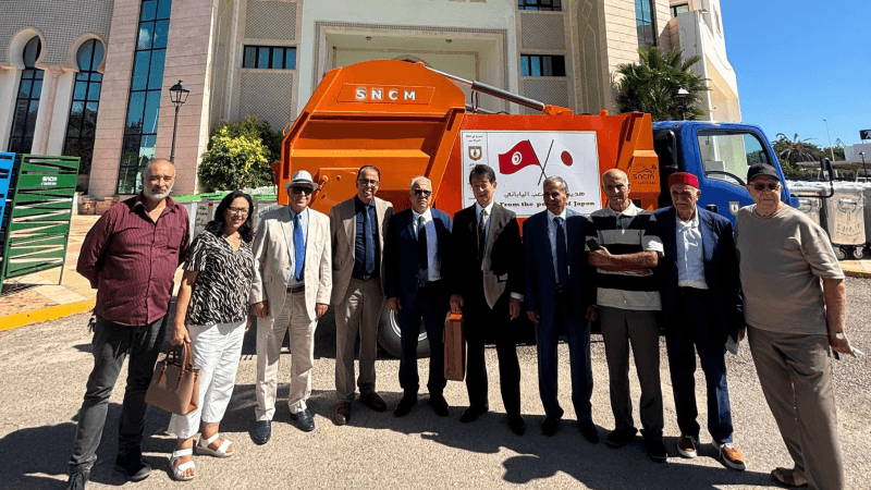نابل: تسليم معدات مشروع الإدارة المستدامة للنفايات الممول بهبة يابانية