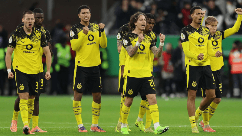 بوروسيا دورتموند يعبر فرانكفورت ويتأهل إلى ثمن نهائي كأس ألمانيا