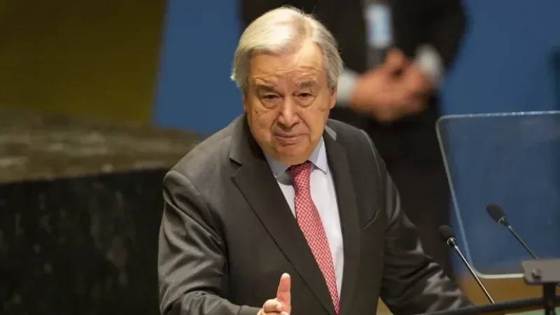 غوتيريش عن الأوضاع في غزّة والسودان: ضعوا حدّا لكابوس العنف..