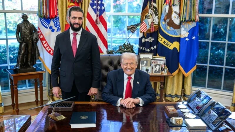 ترامب: أحمد الشرع من أشد دعاة السّلام.. أنا معجب به