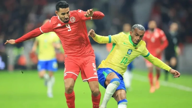 التعادل الإيجابي يحسم لقاء تونس والبرازيل