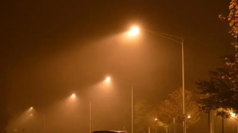 ظهور ضباب كثيف آخر الليل