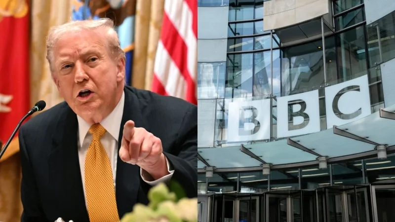 Trump réclame de la BBC...10 milliards de dollars