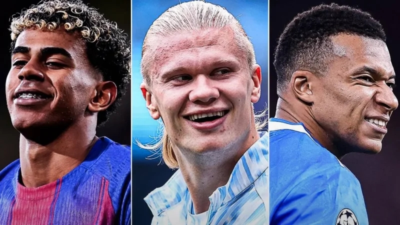 قائمة أغلى اللاعبين في العالم.. مبابي ويامال وهالاند في الصدارة