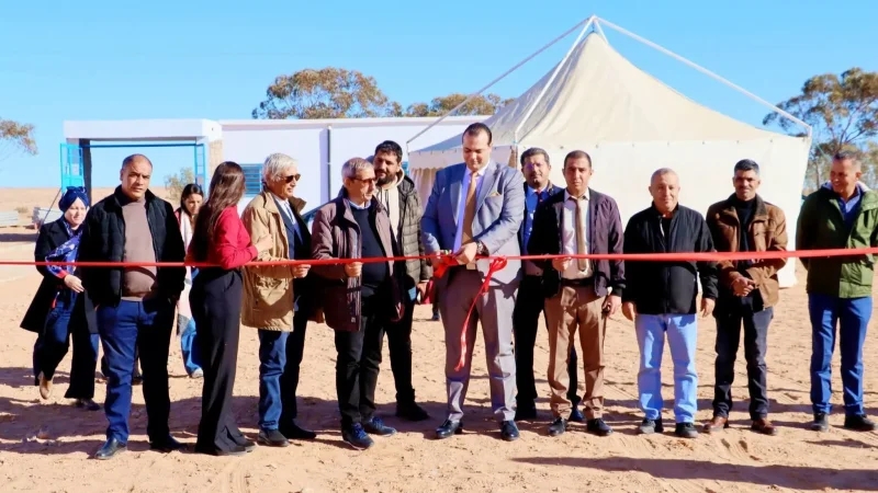 تطاوين: إستلام أشغال أول مشروع خاص لإنتاج الكهرباء بالطاقة الشمسية