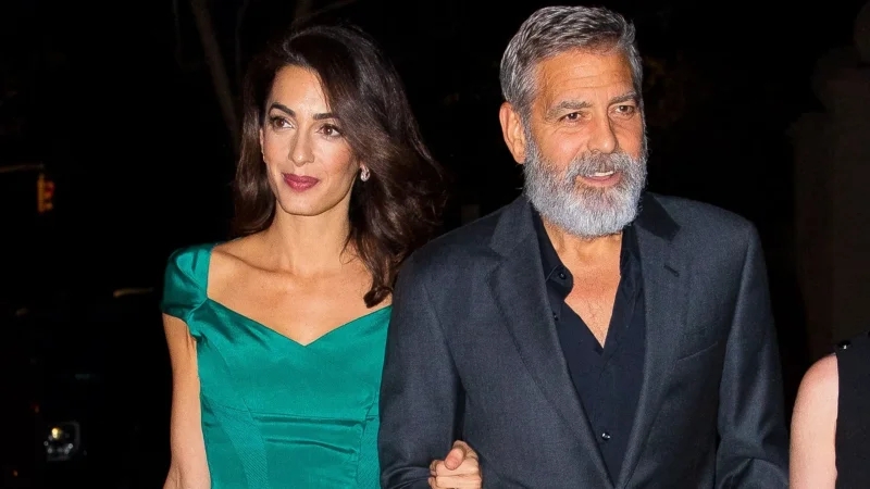 George Clooney et sa famille... français