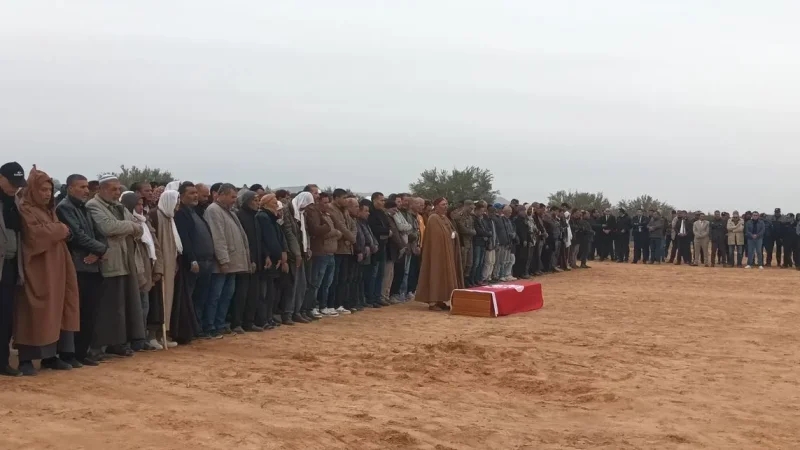 سيدي بوزيد: تشييع جثمان الشهيد مروان القادري إلى مثواه الأخير