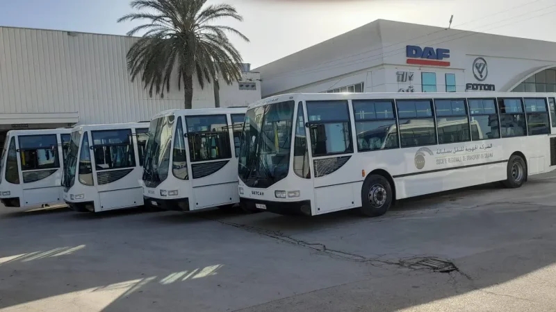 الشركة الجهوية للنقل بسليانة تعزز أسطولها بأربع حافلات جديدة