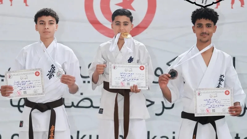 جمعية صقور قفصة في رياضة الكيوكوشنكاي تحصل على بطولة تونس