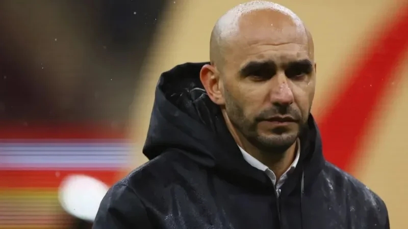 مدرب المنتخب المغربي: أتحمل مسؤولية هذا الإخفاق
