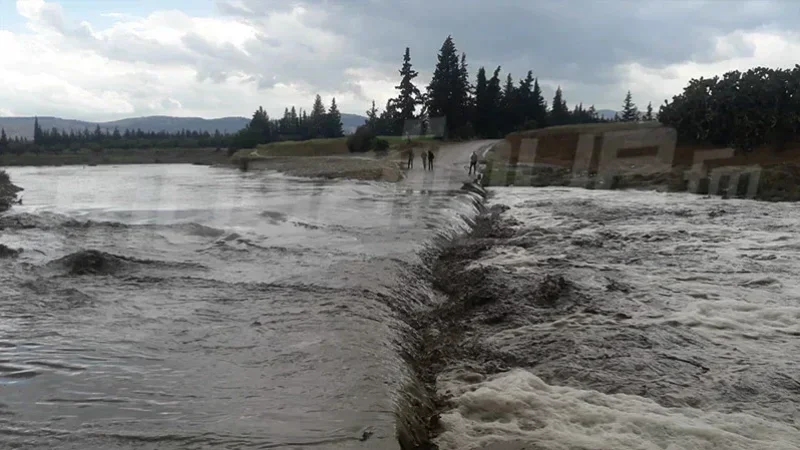 Intempéries à Bizerte : Routes coupées et circulation perturbée
