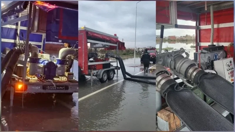 منزل بورقيبة: تواصل عمليات شفط المياه من المنازل