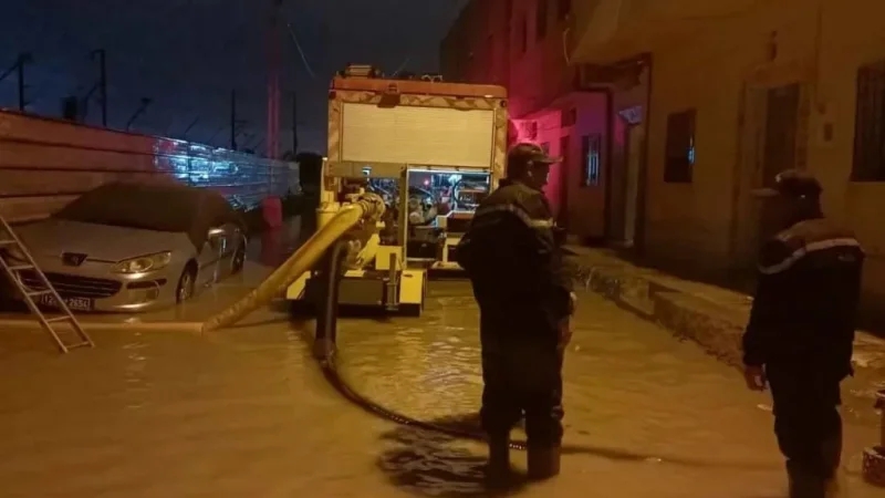 الحماية المدنية: 263 عملية إجلاء جرّاء الأمطار خلال 24 ساعة